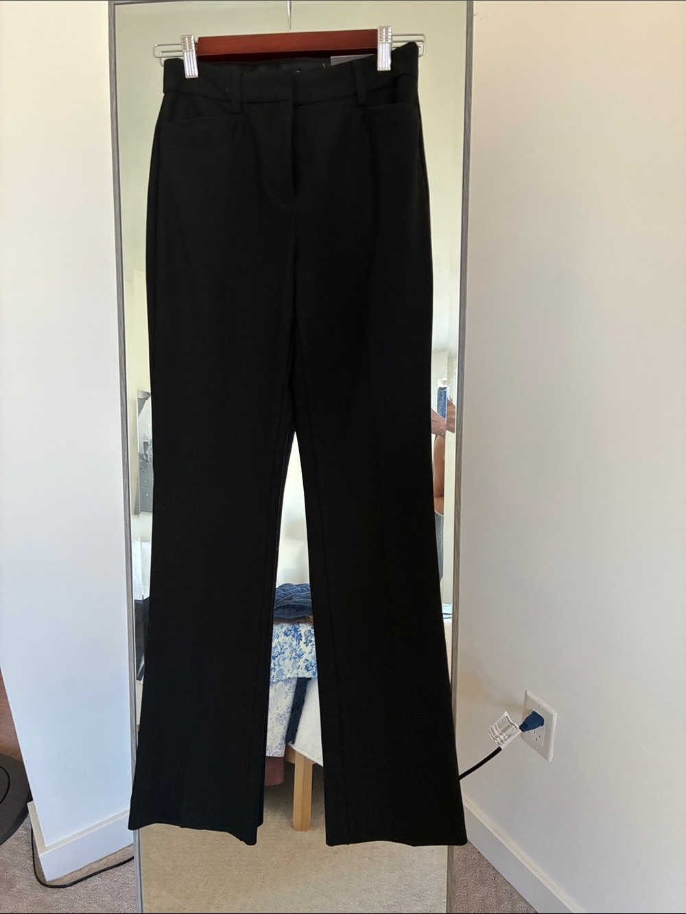 Express Black Boot-Cut Dress Pants